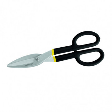 14" tinsmith scissors with non-slip textured plastisol coated handle
