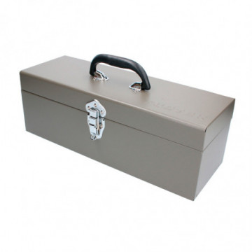 Gray metal tool box 43 x 13 x 16cm
