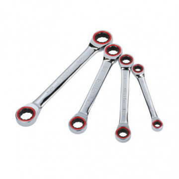 Set of 4 Inch Ratcheting Spline Wrenches