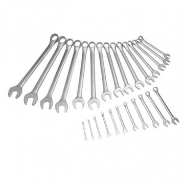 26 Inch Satin Combination Wrench Set