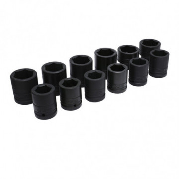 Set of 12 1" Inch Square Impact Sockets