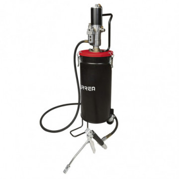 Pneumatic grease injector with 15 kg bucket