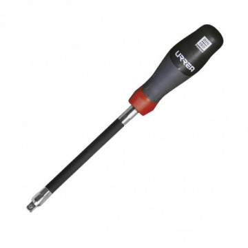 Flexible 1/4" Square Socket Driver with Tri-Material Handle