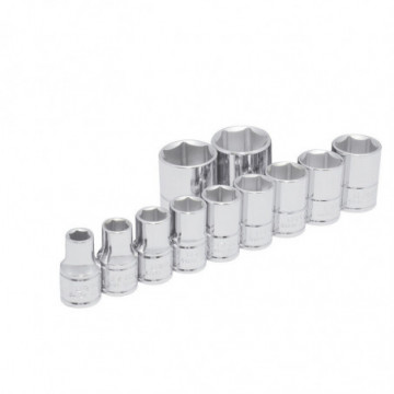 Set of 11 1/2" inch square sockets