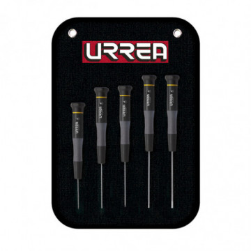 Set of 5 flat ESD screwdrivers in precision canvas case