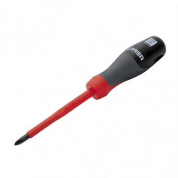 Tri-material screwdriver for 1000 V No. 2 x 4" phillips tip