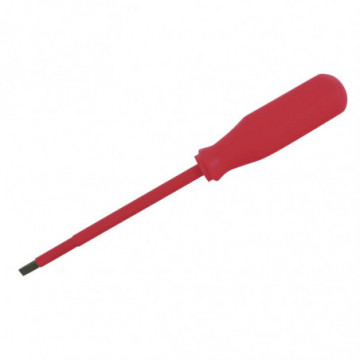Red screwdriver for 1000V flat tip 1/8" x 3"