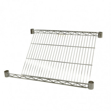 24" x 18" slanted wire shelf