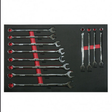 Set of 12 Metric Extra Long Combination Wrenches