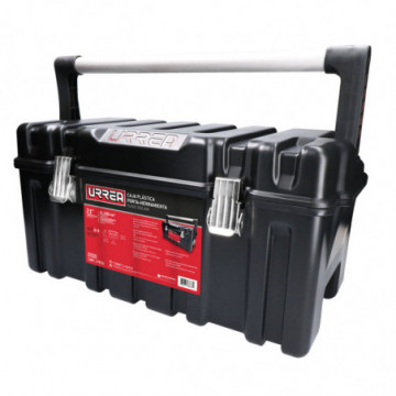 Plastic tool box with metal clasps 21"