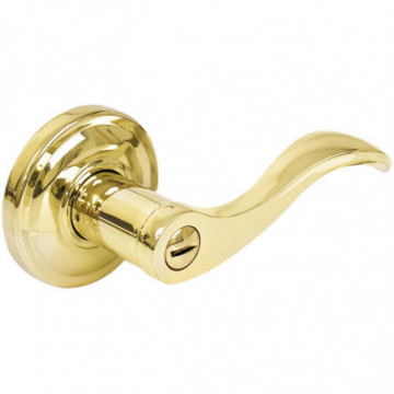 Kobla tubular handle glossy brass bathroom