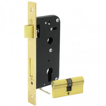 Shiny brass standard key insert mechanism