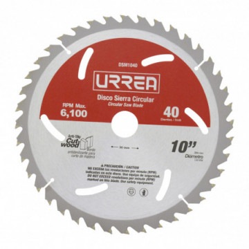 10" 40 tooth circular saw blade for wood