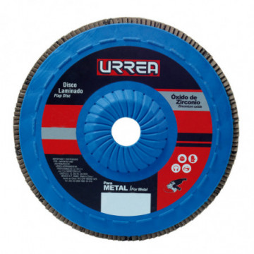 4-1/2" 80-grit laminated disc with plastic backing