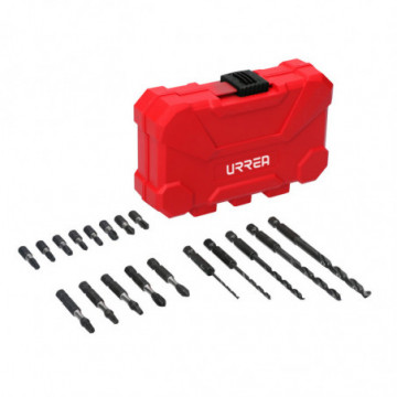 Set of 18 bits and accessories for screwdriver