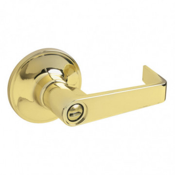 Whistler tubular handle glossy brass bathroom