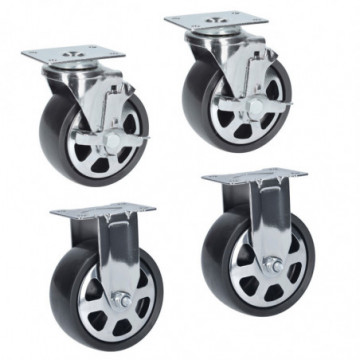 5" x 2" Caster Set for X Series Cabinet