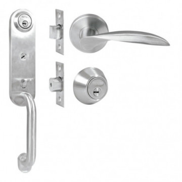Main entrance lock Messina type Right butterfly key with trigger visual packaging