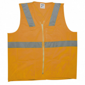 AV M orange fabric safety vest