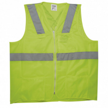 AV M green fabric safety vest