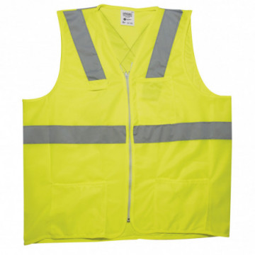 Yellow fabric safety vest AV M