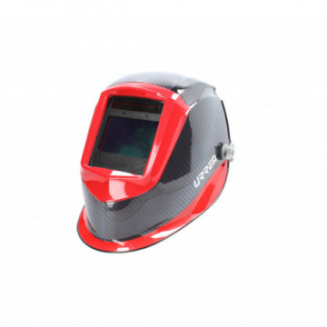 Electronic helmet for welding wide lens