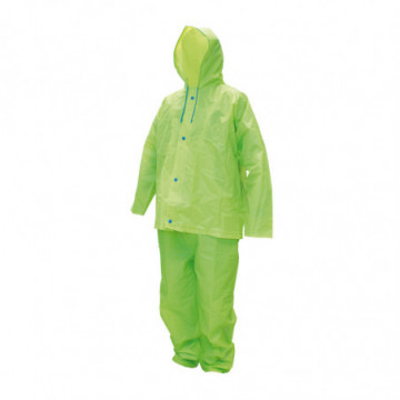 2 piece high visibility raincoat medium size